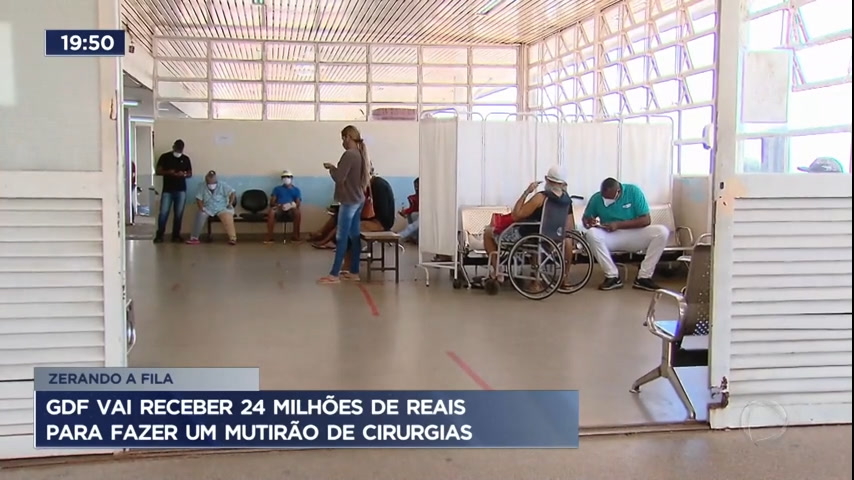 GDF vai receber R$ 24 milhões para realizar mutirão de cirurgias