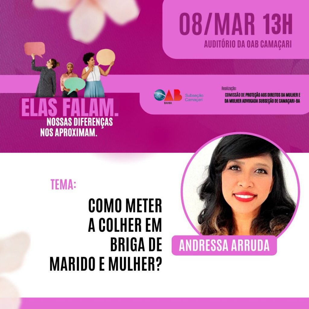 Ciclo de palestras acontece na OAB no Dia Internacional da Mulher