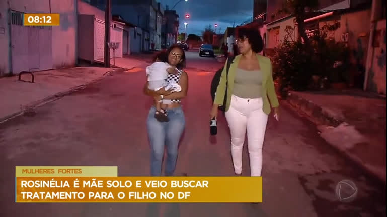 Mãe vem do interior da Bahia para tratamento de filho no Distrito Federal