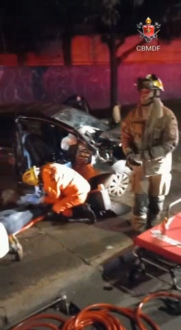 Cinco pessoas ficam feridas após batida de carro em Taguatinga (DF)