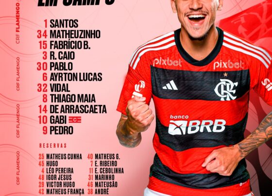 saiu!-com-santos-de-volta-ao-gol,-flamengo-divulga-escalacao-para-semifinal-do-carioca-contra-o-vasco