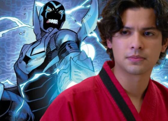 ‘besouro-azul’:-arte-promocional-mostra-os-detalhes-no-traje-do-heroi;-confira!