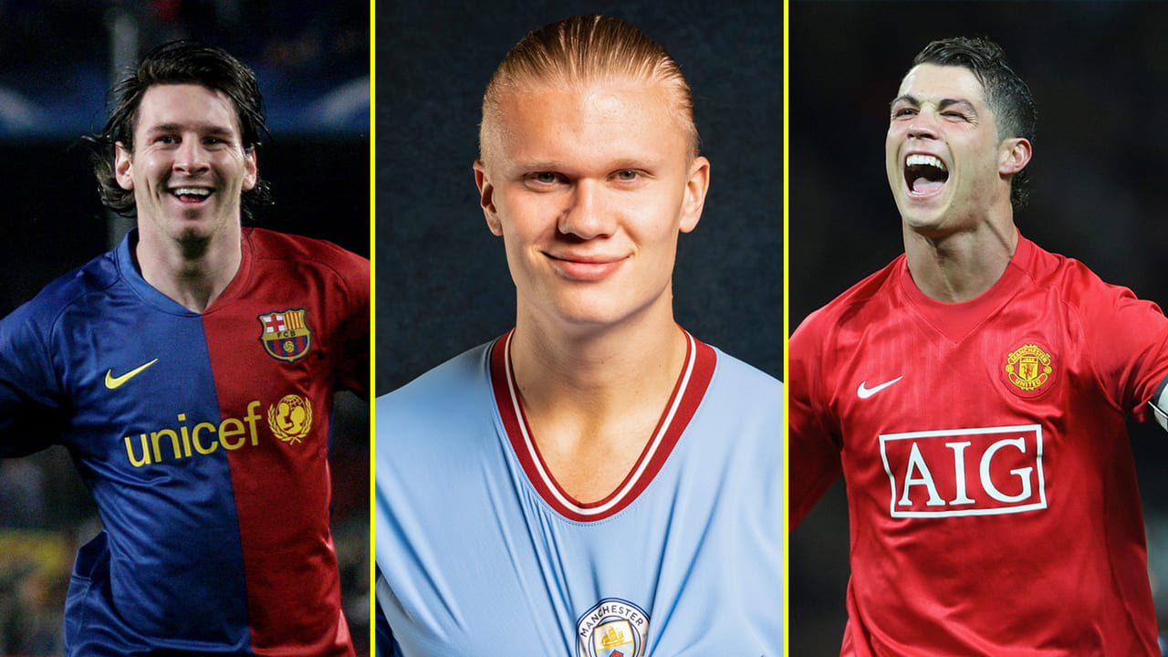 Haaland não brinca em serviço e deixa Cristiano Ronaldo e Messi no chinelo