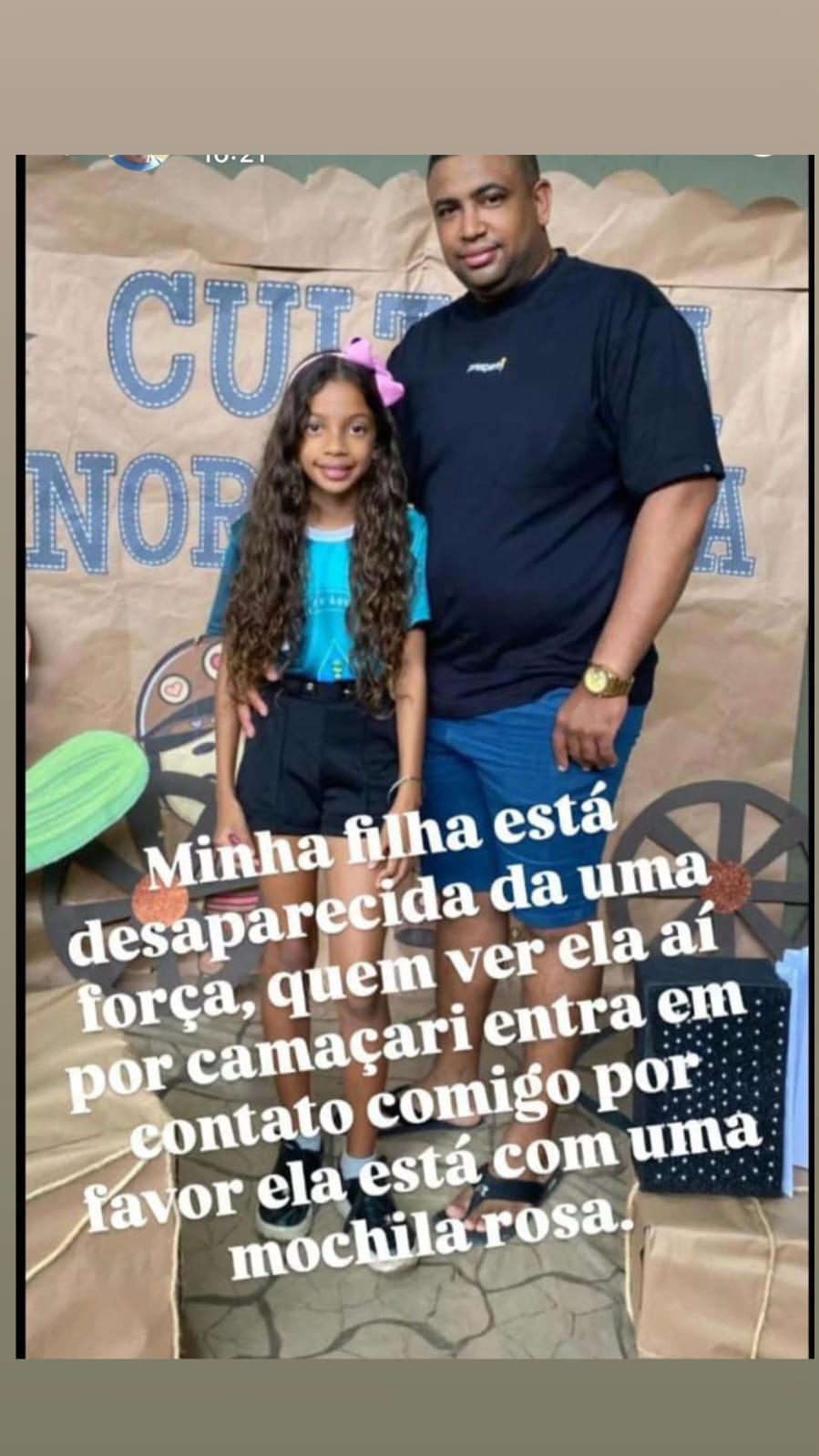 CRIANÇA DESAPARECIDA – CONVOCAÇÃO GERAL