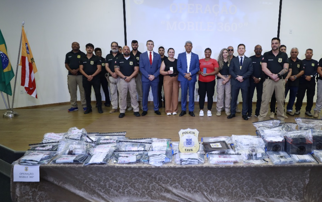 Operação da Polícia Civil recupera 2.181 celulares roubados na Bahia e realiza entrega aos proprietários