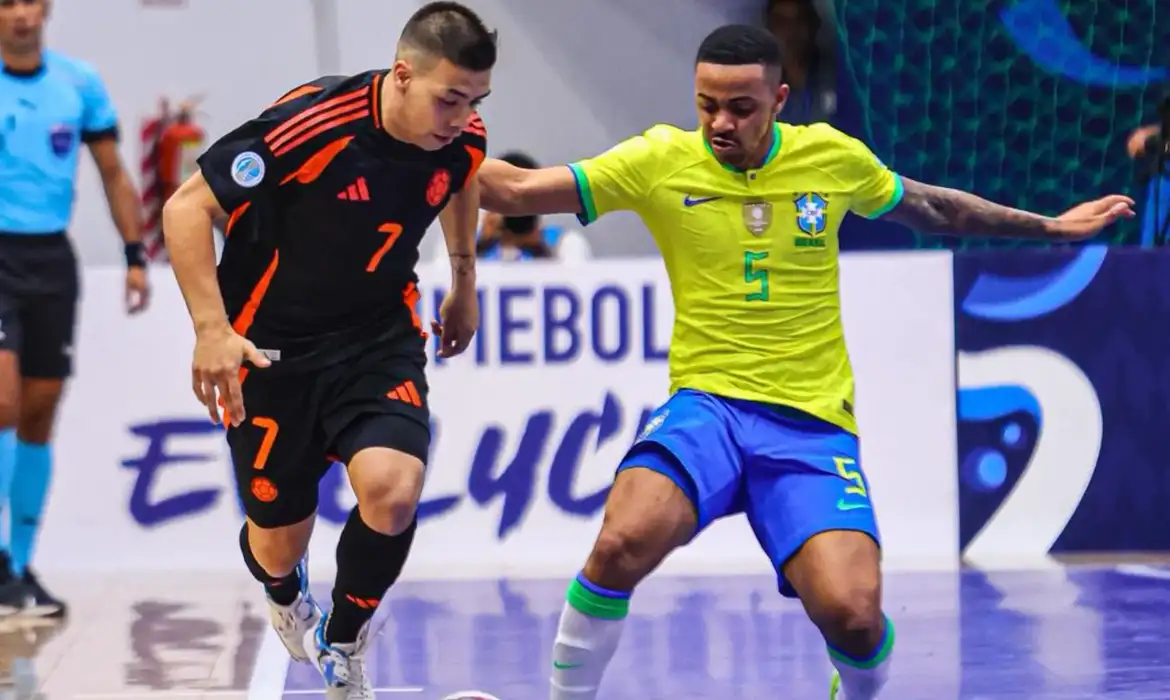 Copa América de Futsal: Brasil empata com Colômbia em estreia difícil