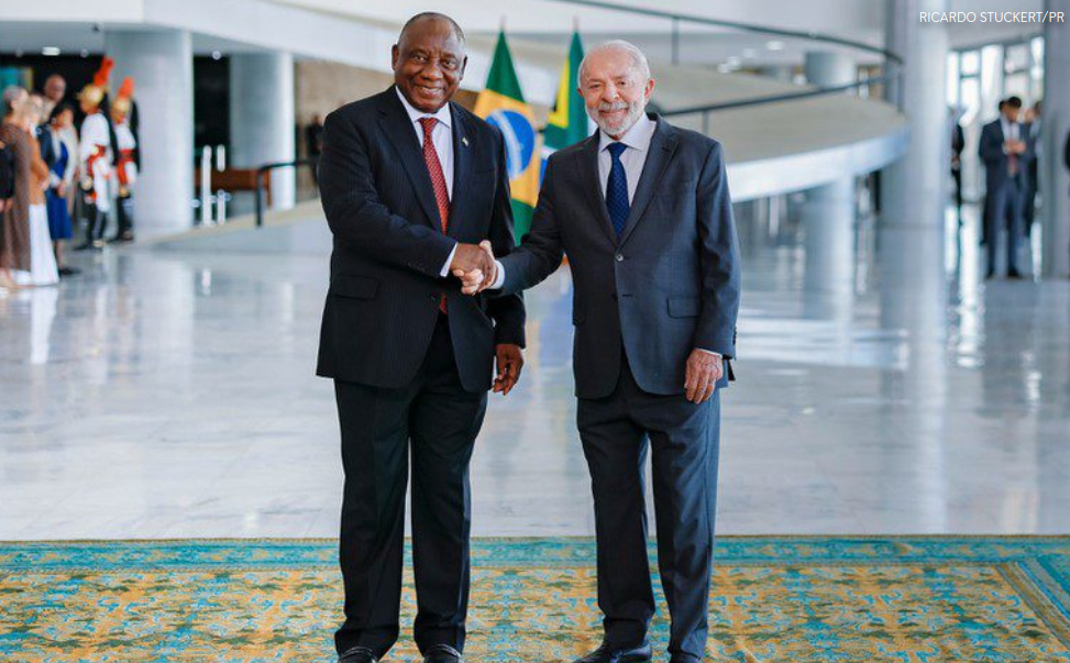Com Ramaphosa, Lula afirma que África do Sul e Brasil lutam por equilíbrio na ordem global