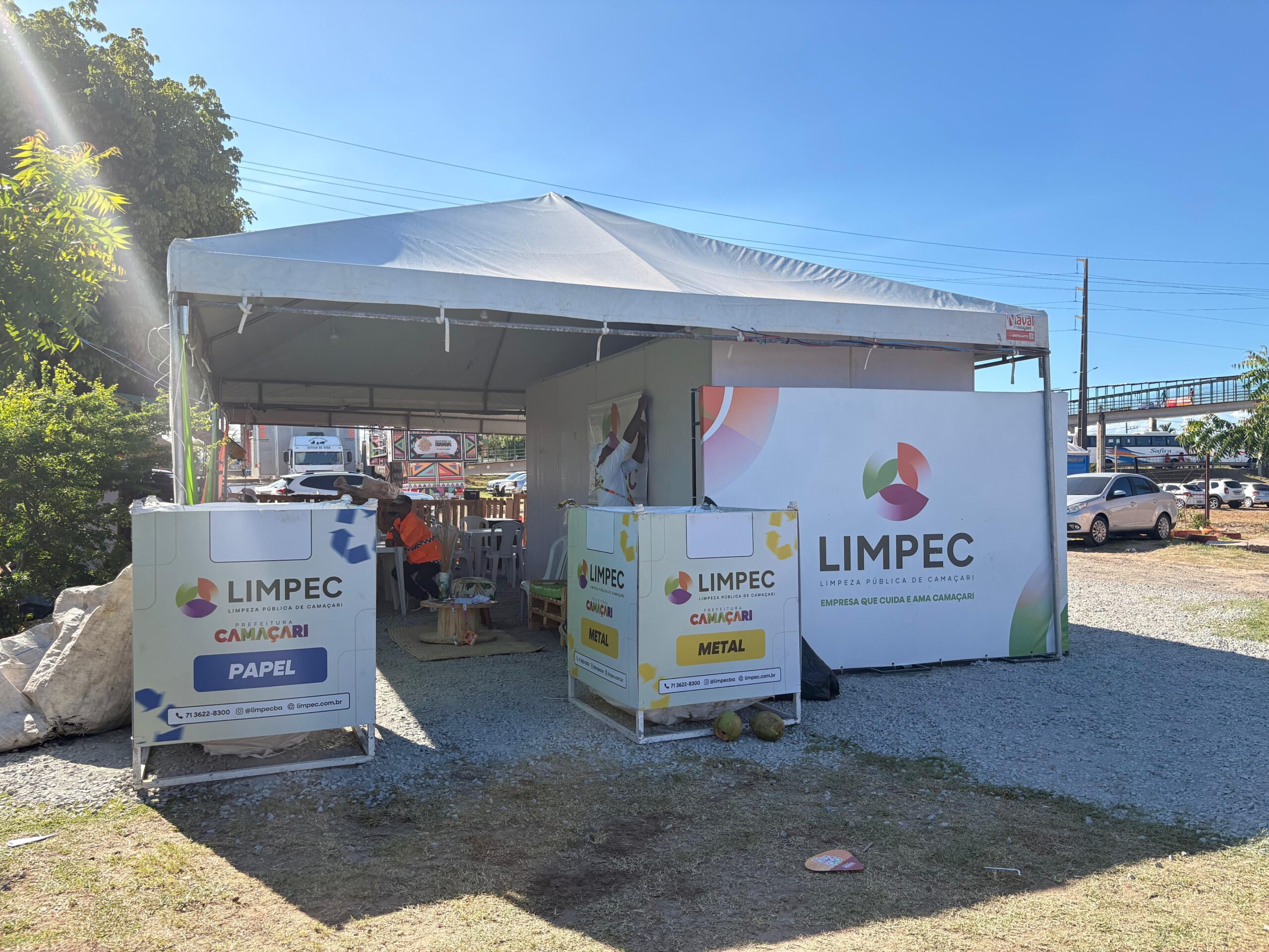 Com apoio da Limpec, quase duas toneladas de recicláveis são coletadas no Festival de Arembepe 2026