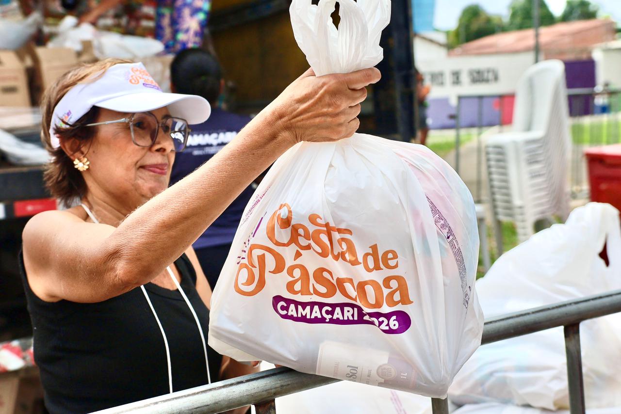 Com 24 pontos de entrega, Cesta de Páscoa 2026 começa a ser distribuída na sede