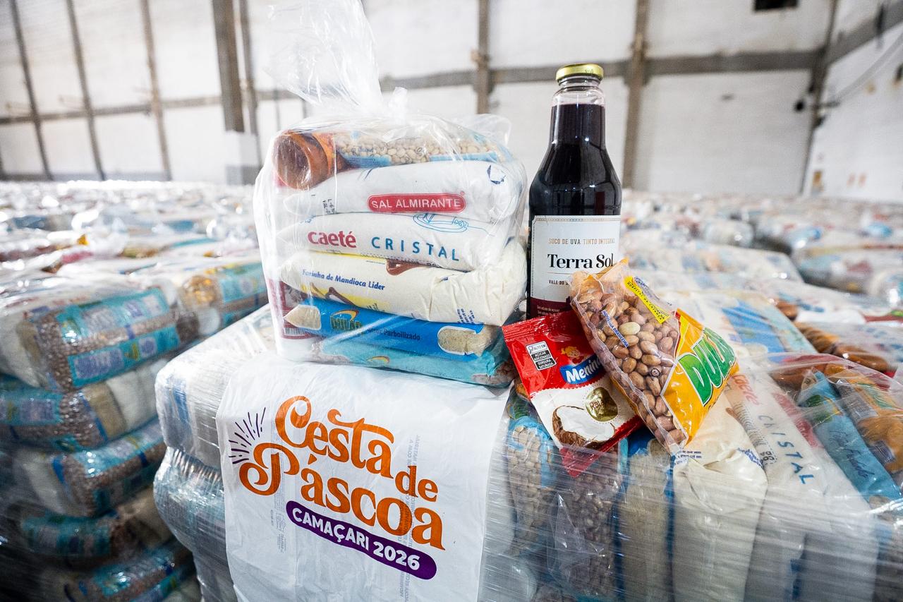 Prefeitura realiza vistoria e garante qualidade na montagem das Cestas de Páscoa 2026