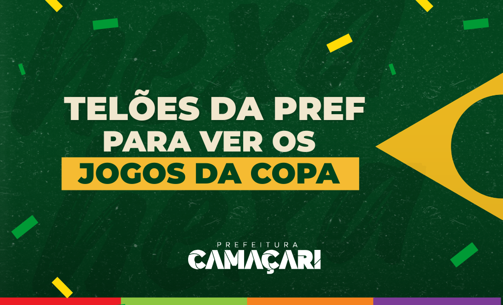 Prefeitura terá telões nos bairros para retransmissão dos jogos do Brasil na Copa do Mundo 2026