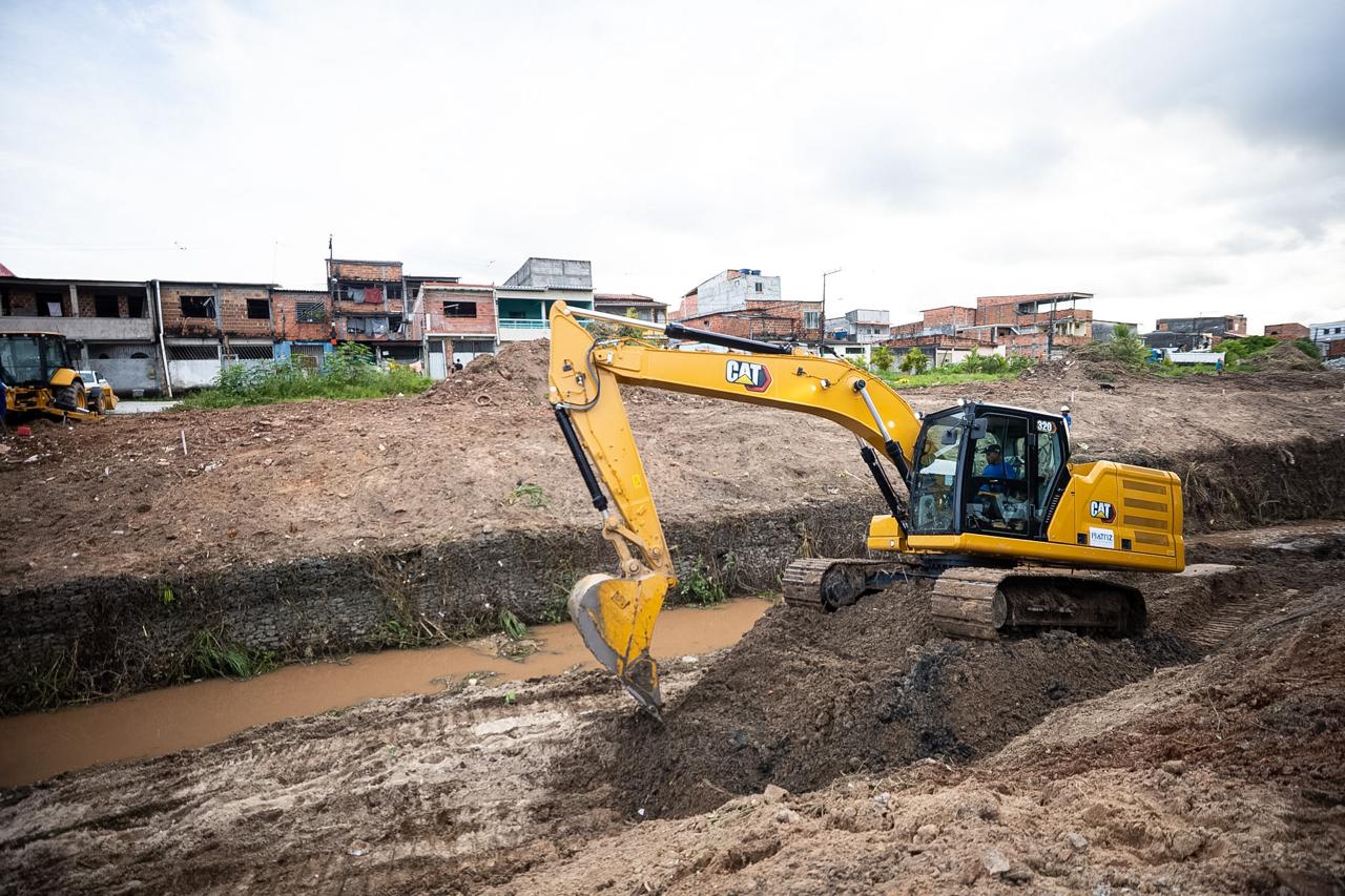 Bacia do Rio Camaçari: obras começam em trecho do bairro Nova Vitória